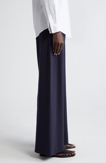 関税込 THE ROW Gala cady wide-leg pants 670061 Gala cady wide-leg pants in blue - The Row | Mytheresa