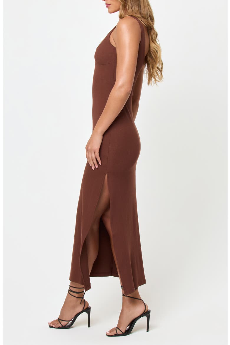 Alexis Cover-Up Midi Dress, Alternate, color, CAFE