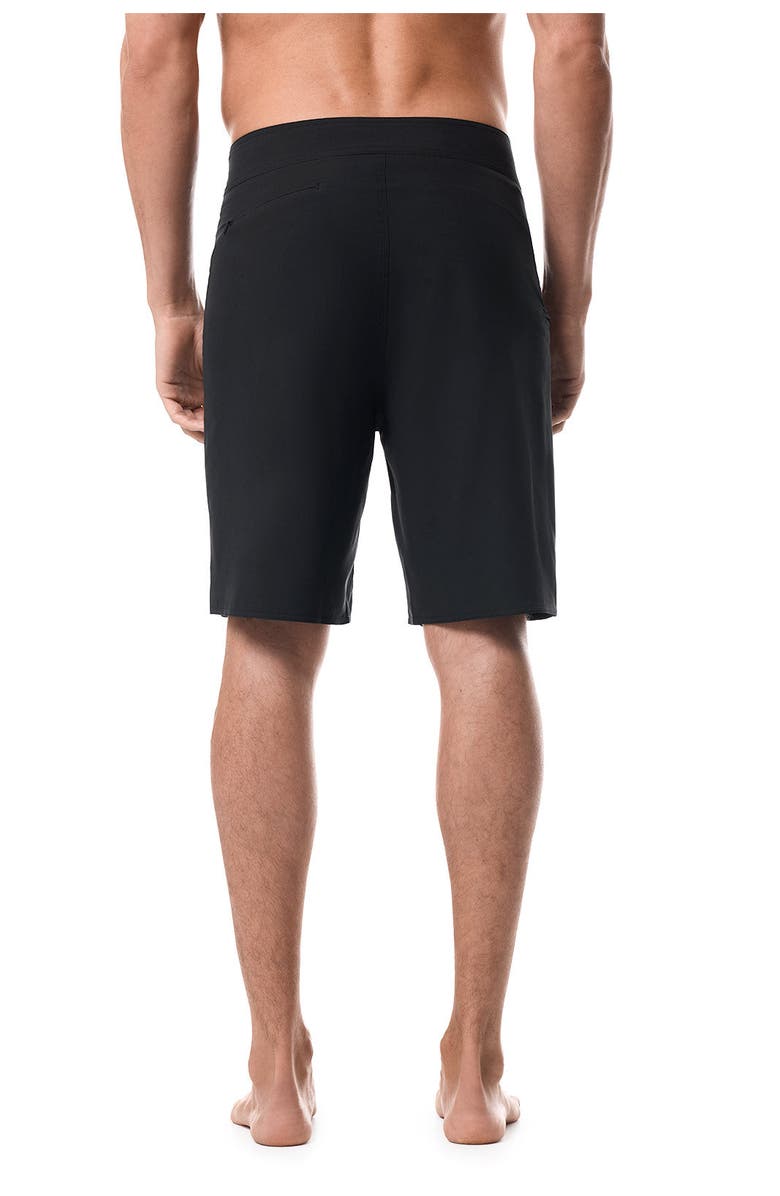 Coolibar Men's San Marino Boardshort - UPF 50+ Sun Protection - Accelera, Main, color, Black