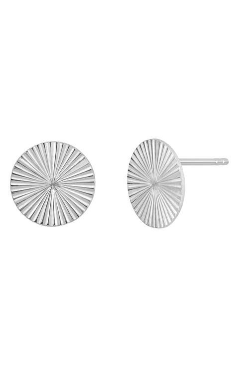 14K Gold Round Stud Earrings (Nordstrom Exclusive)