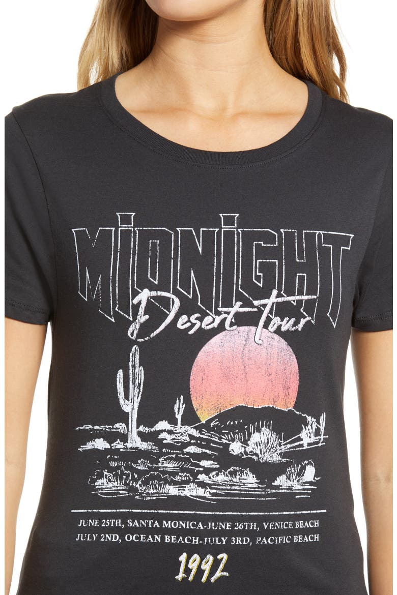Midnight Desert Tour Women's Graphic Tee, Alternate, color, OFF BLACK