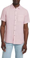 Faherty Men's Laguna Short Sleeve Linen Button-Up Shirt
