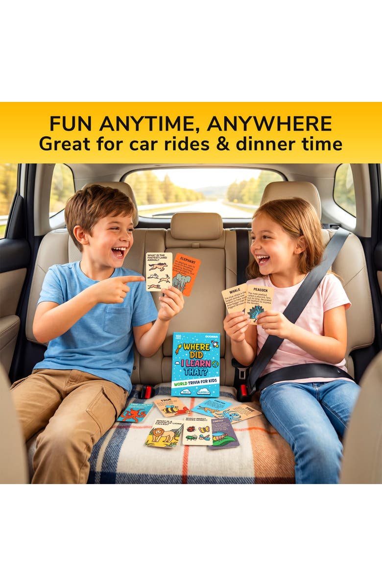 Quokka Kids Trivia Card Games - World, Space, History & Human Body, Alternate, color, World