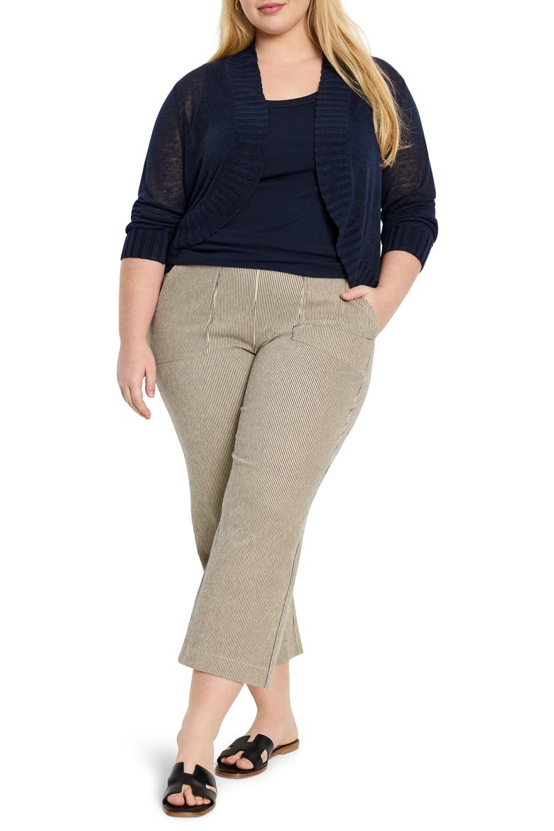 All Day Stripe Crop Wide Leg Pull-On Jeans, Alternate, color, NEUTRAL MULTI