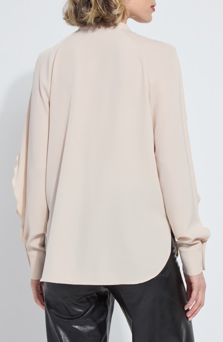 Lysse Isadora Ruffle Sleeve Button-Up Shirt, Alternate, color, Rose Petal