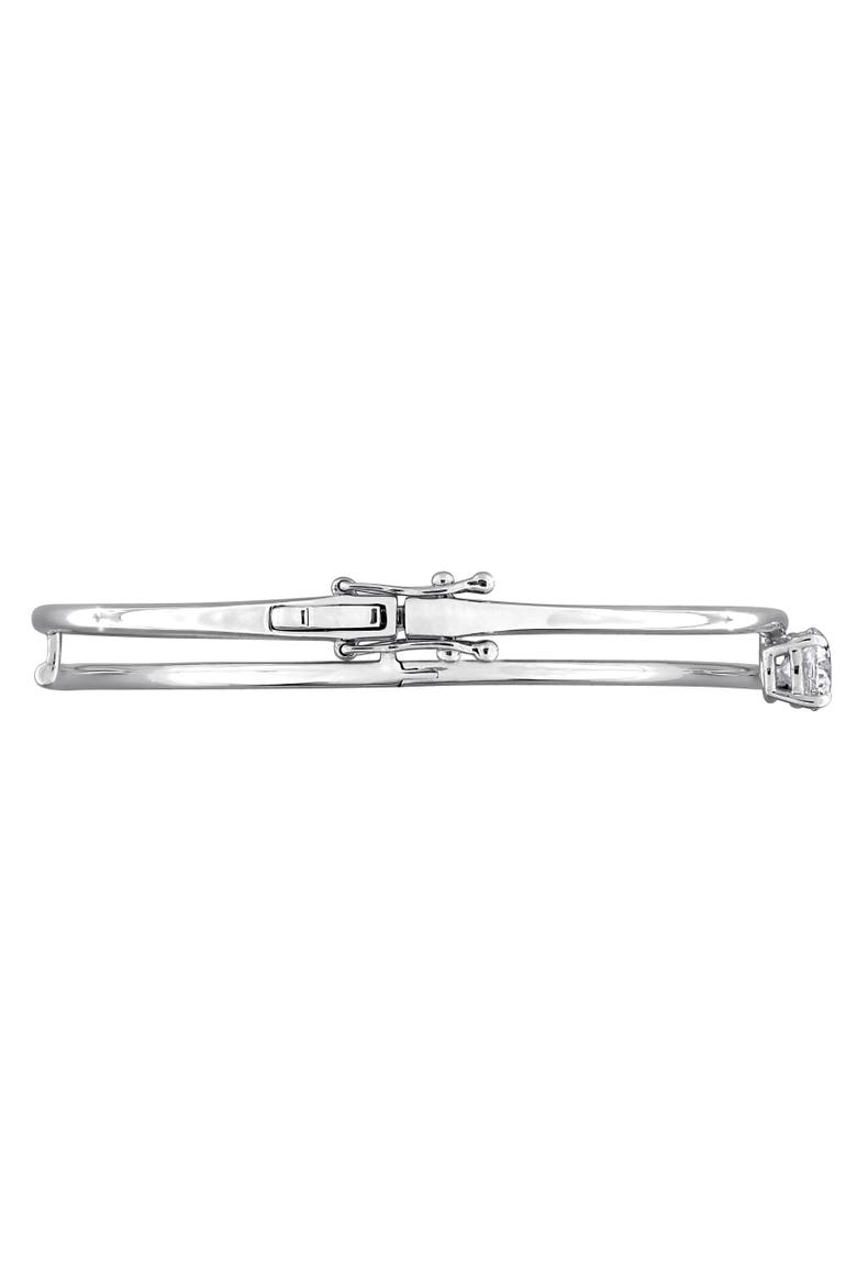 Lab-Grown Diamond Spiral Bangle 14k, Alternate, color, White Gold