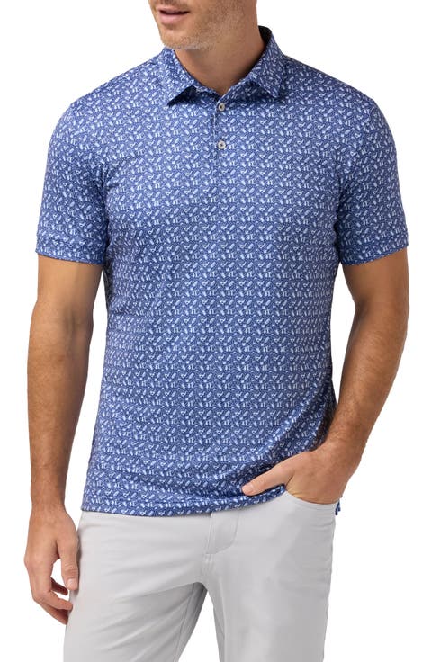 Versa Trim Fit Cocktail Print Polo
