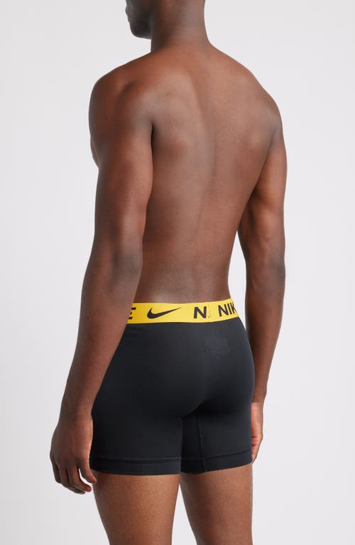 Nike Dri-fit Adv 3-pack Micro Boxer Briefs In Black