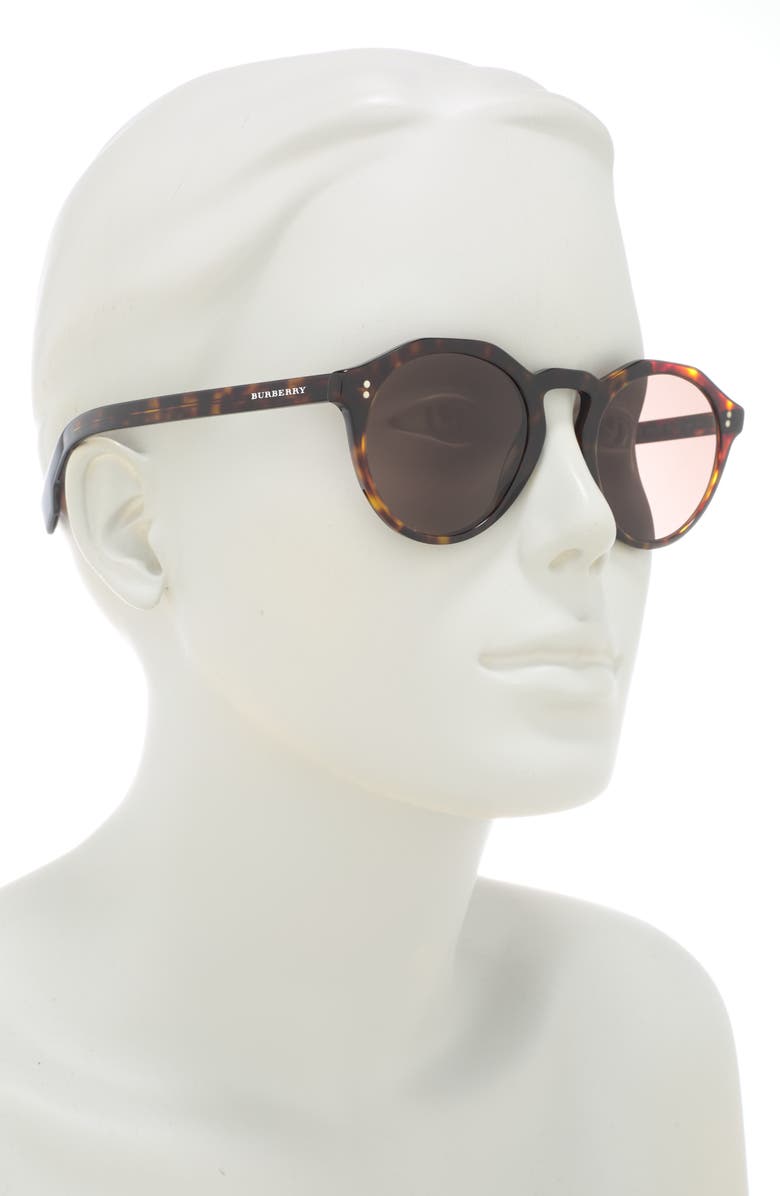 Burberry 50mm Round Sunglasses, Alternate, color,