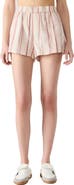 Steve Madden Marguerite Stripe Stretch Cotton Shorts