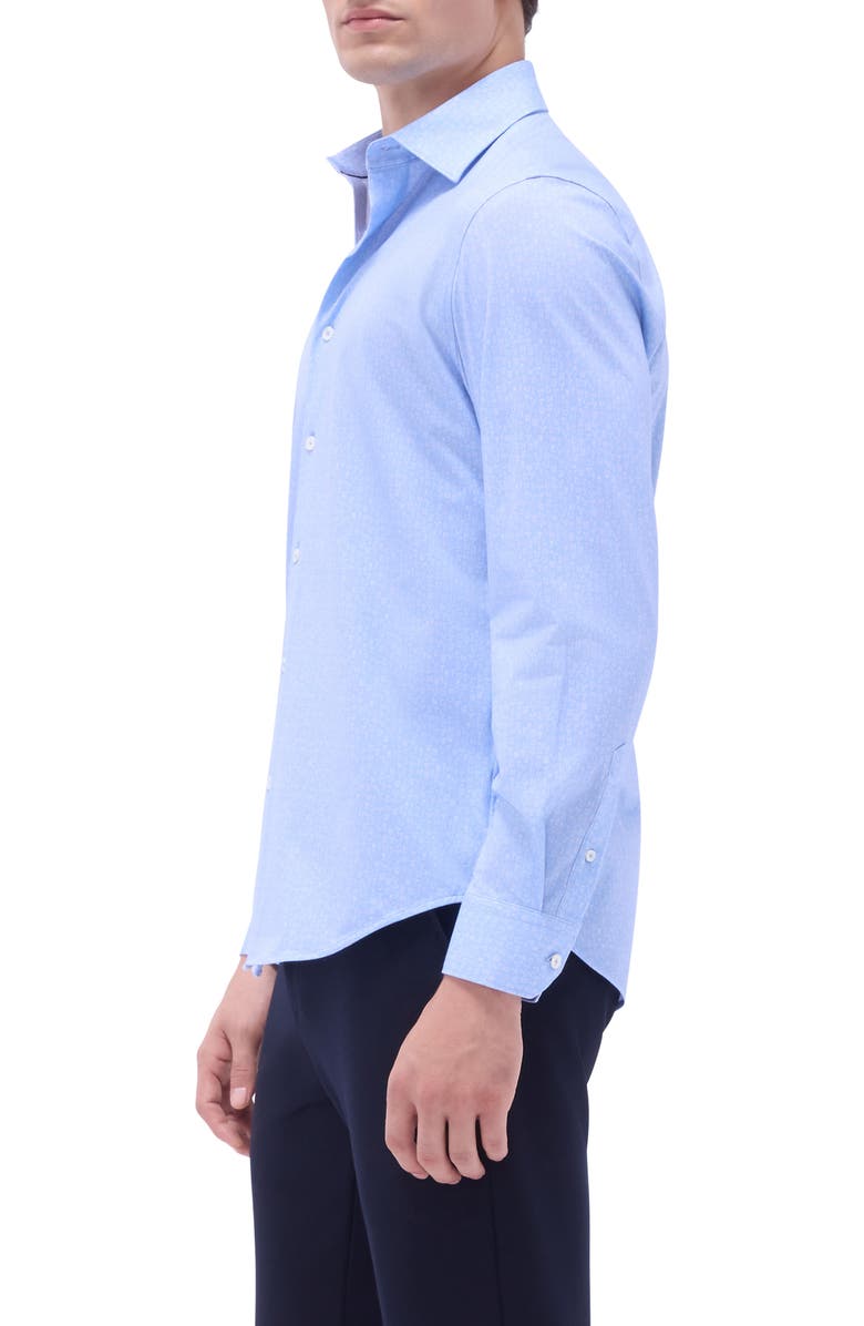 Bugatchi James OoohCotton<sup>®</sup> Button-Up Shirt, Alternate, color, Air Blue