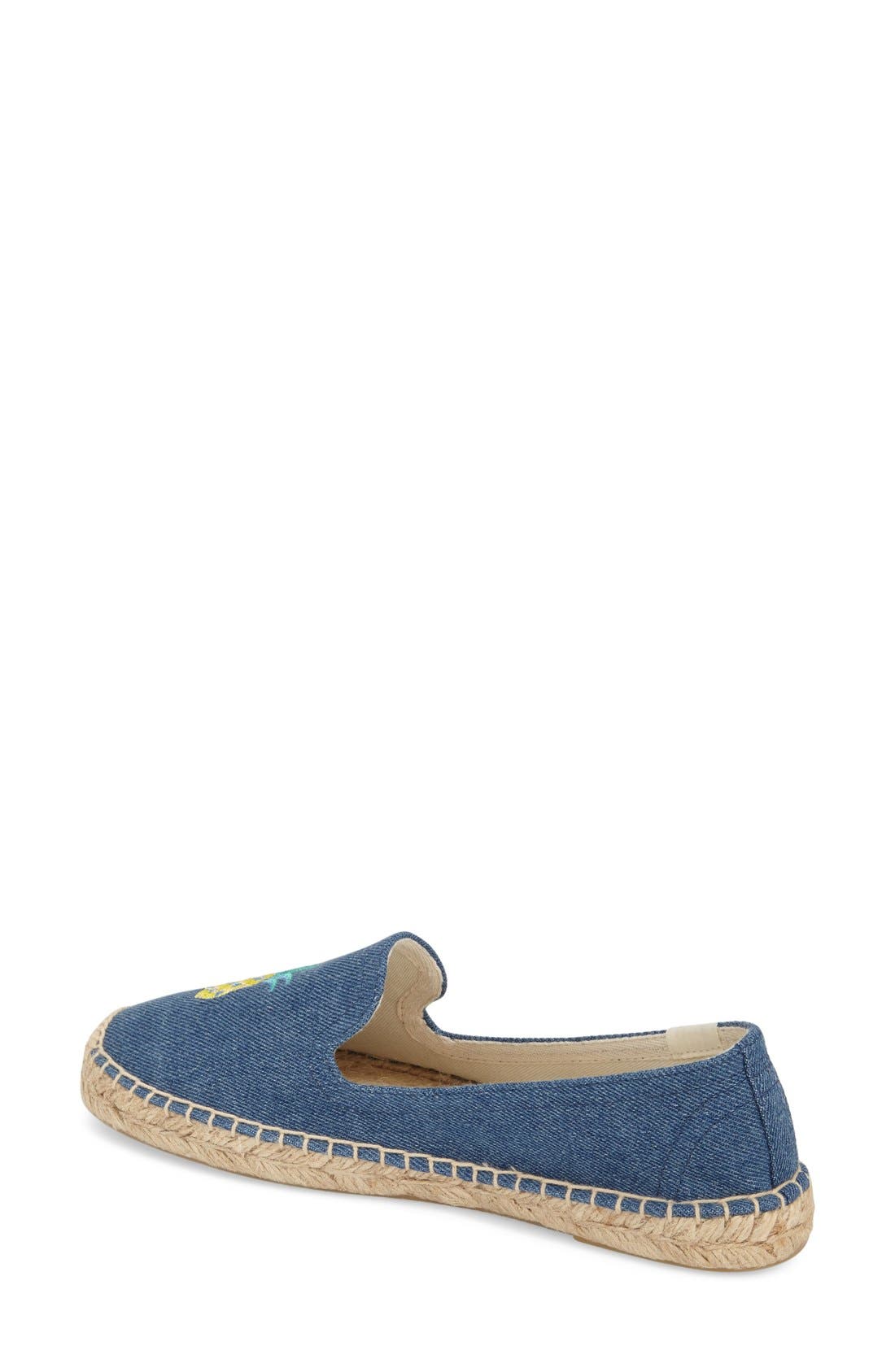 Espadrille Slip-On, Alternate, color, PINEAPPLES DENIM BLUE