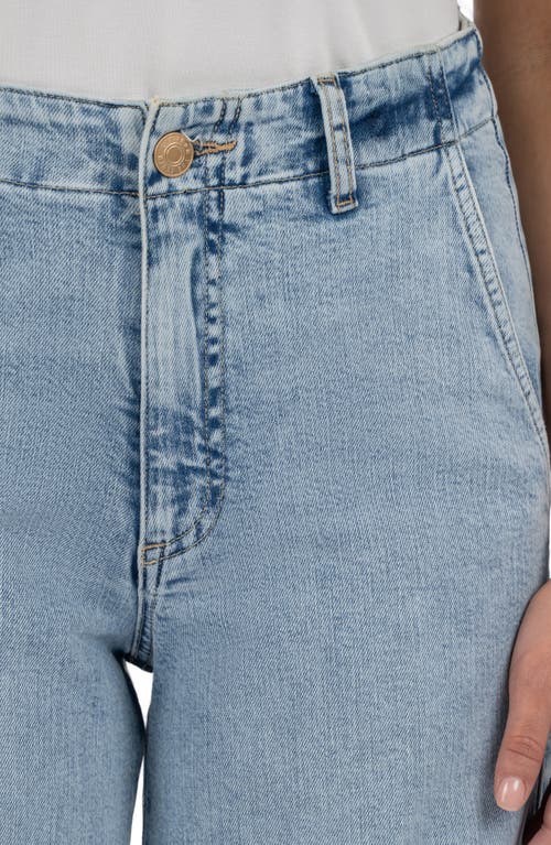 Kut From The Kloth Jean High Waist Wide Leg Trouser Jeans In Blue