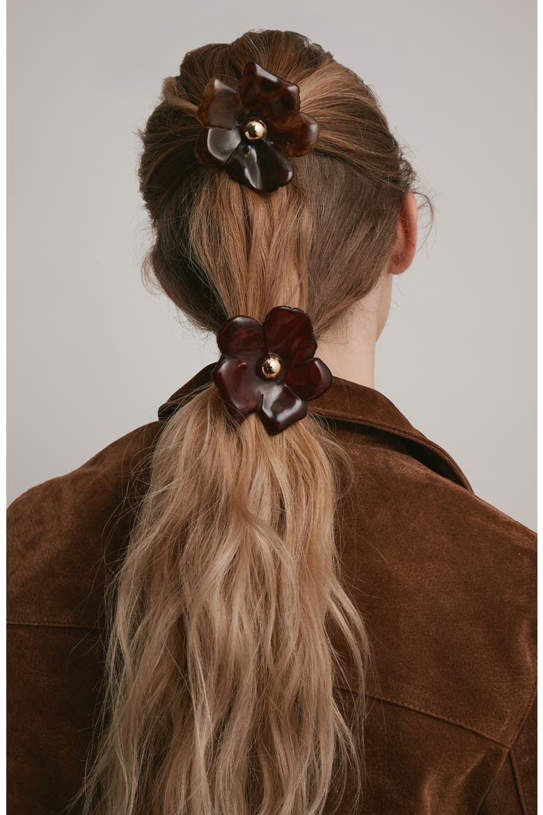 Medium Eden Resin Cuff Ponytail Holder, Alternate, color, TORTOISE