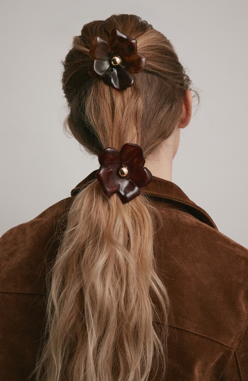 Lelet Ny Medium Eden Resin Cuff Ponytail Holder In Brown