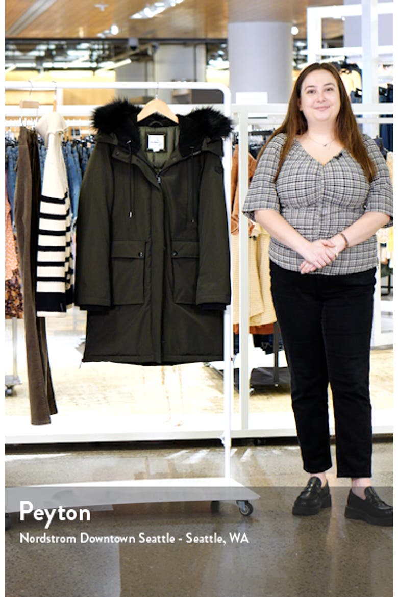 Faux Fur Trim Parka video