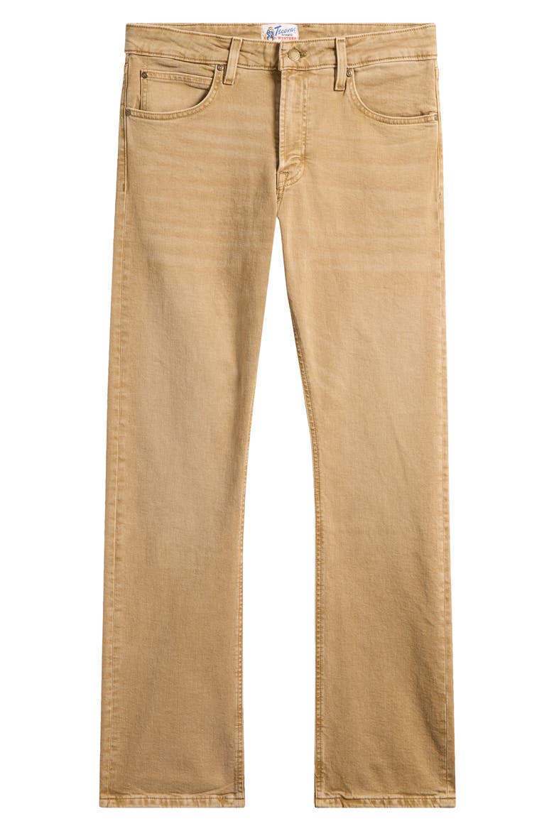 Slim Straight Stretch Denim Jeans, Alternate, color, KHAKI