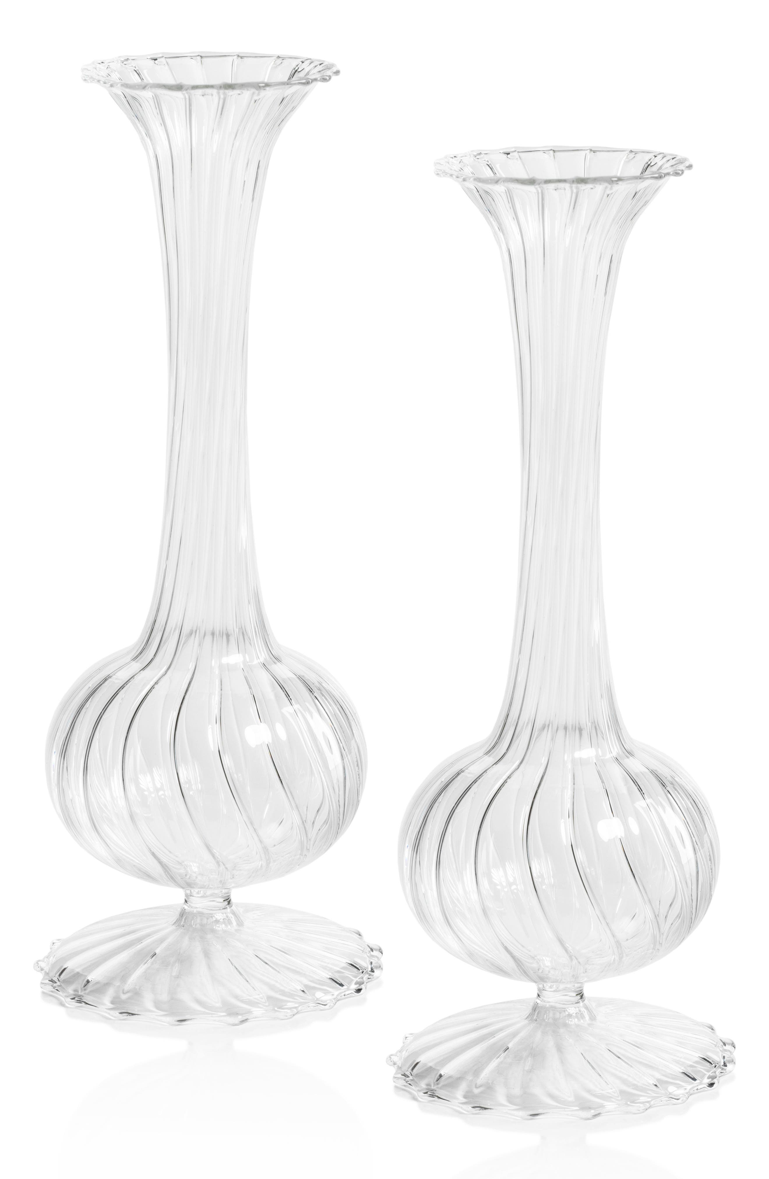 Zodax Bagatelle Optic Set of 2 Vases