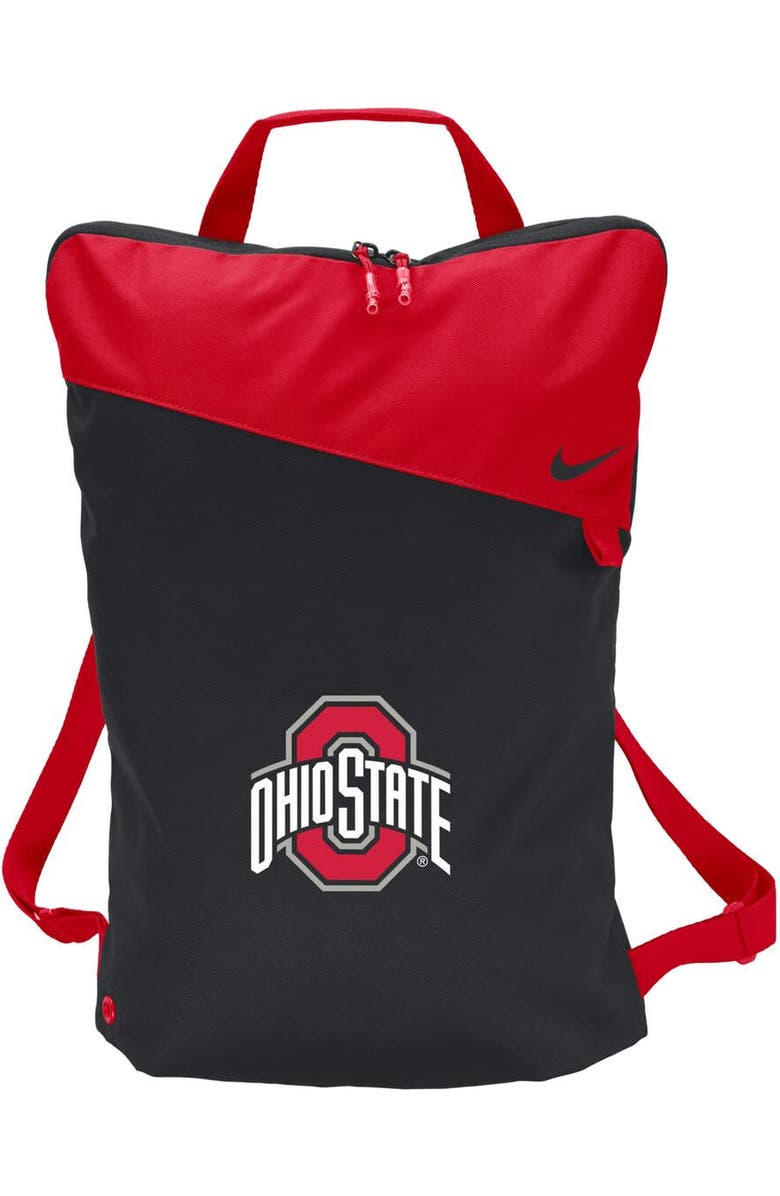 Nike Ohio State Buckeyes Utility Gymsack, Main, color, Black