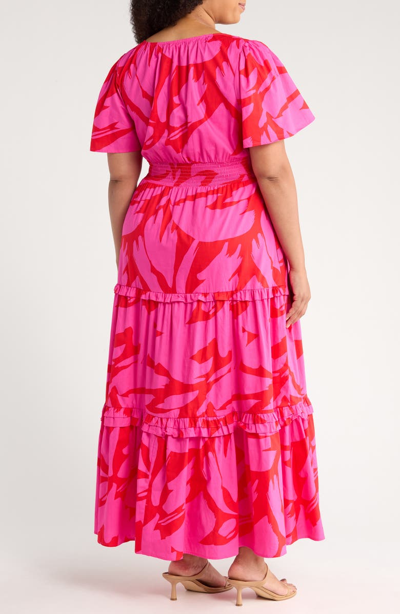 SUGARLIPS Jolene Print Tiered Maxi Dress, Alternate, color,