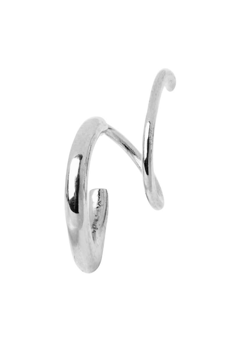 Dogma Twirl Single Earring, Alternate, color, SILVER/ LEFT