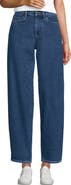 Lands' End Recover High Rise Barrel Leg Ankle Jeans