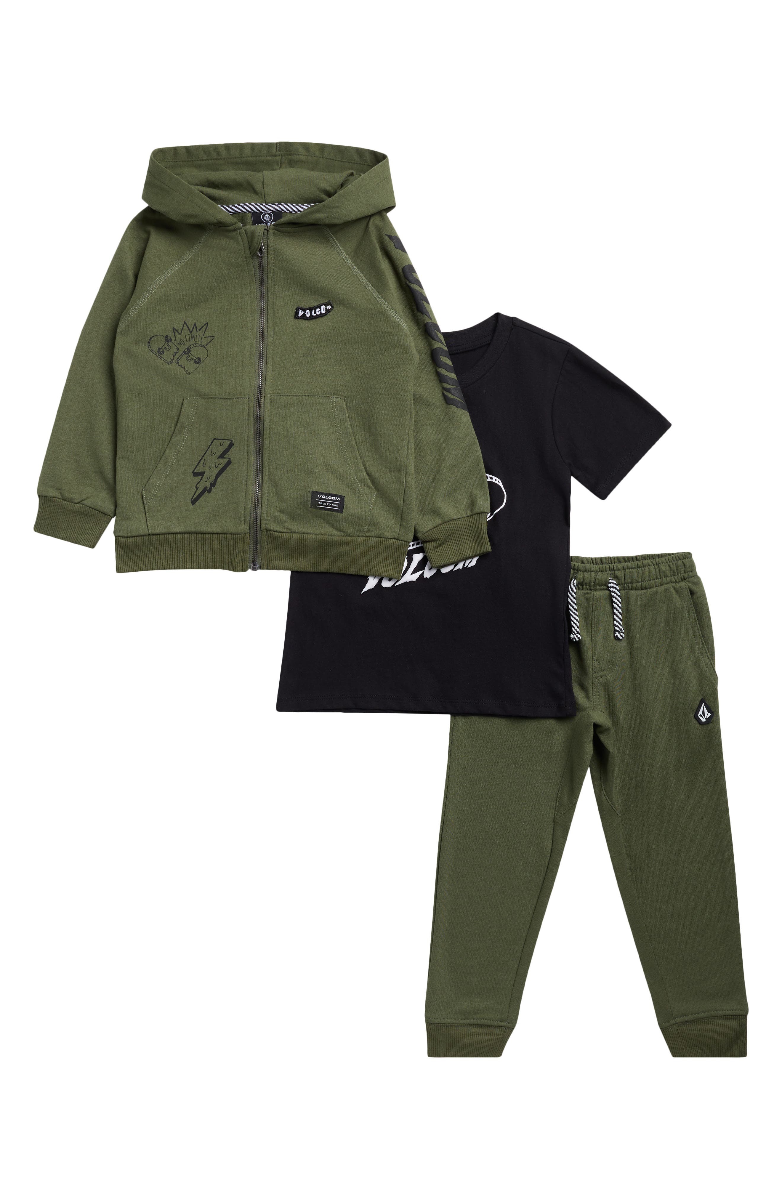 Kids' 3-Piece Hoodie, T-Shirt & Joggers Set