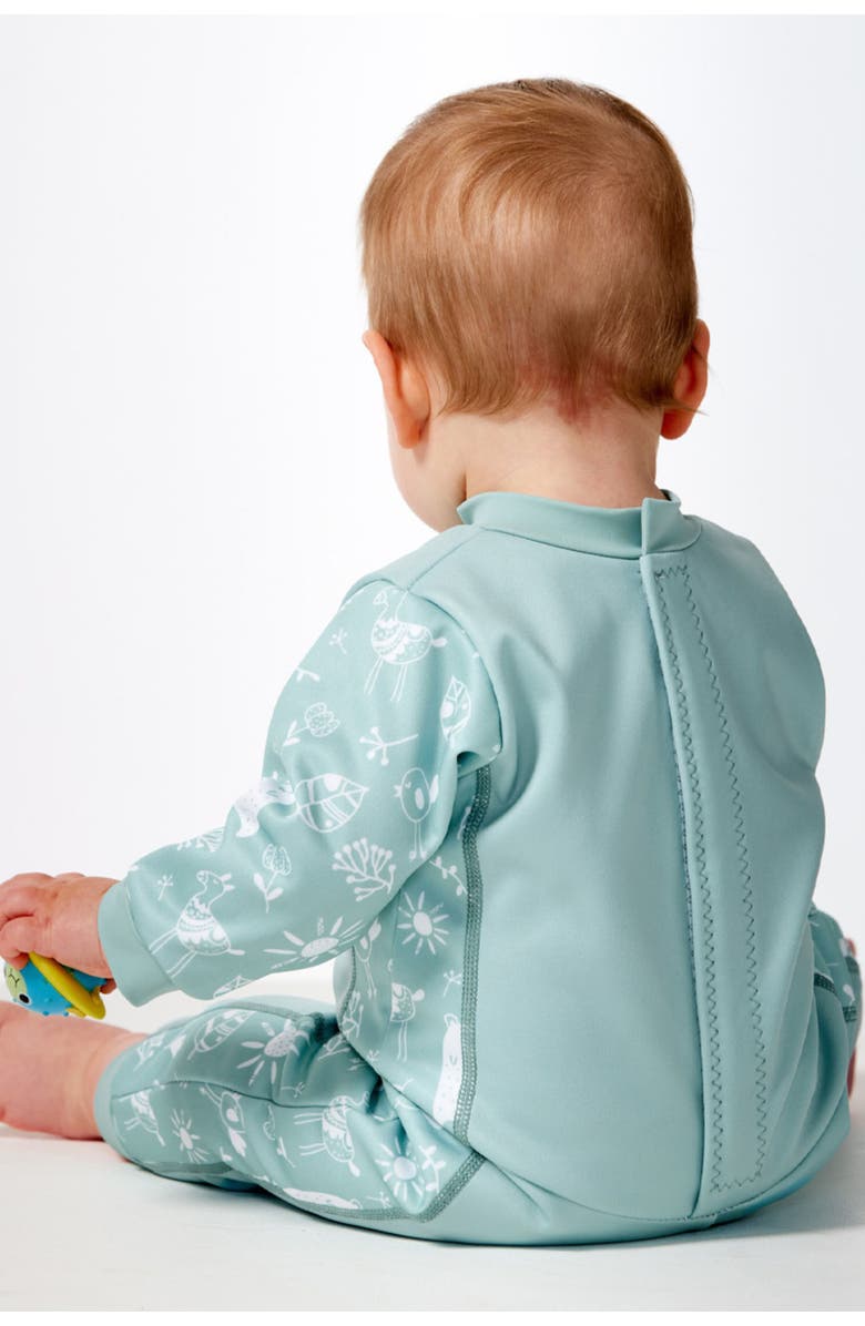 Splash About Warm in One Fleece Lined Baby Wetsuit, Alternate, color, Sunny Bear