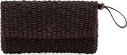 MANGO Woven Raffia Pouch