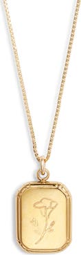 Set & Stones Audrey Birth Flower Pendant Necklace