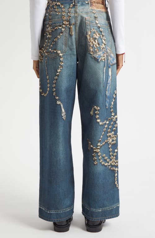 Acne Studios Gender Inclusive 1981 Loose Fit Trompe L'oeil Jeans In Blue