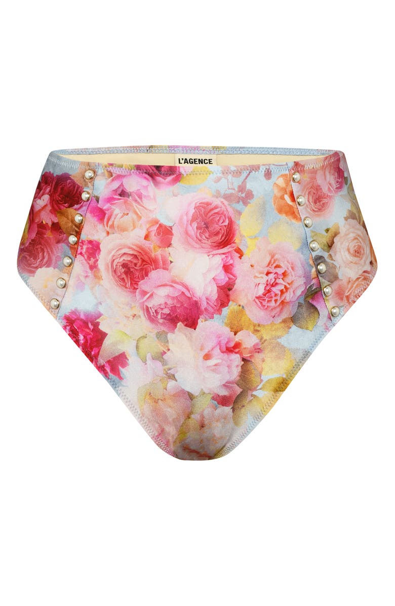 L'AGENCE Vanessa Soft Cloud Bikini Bottoms, Alternate, color, Pink