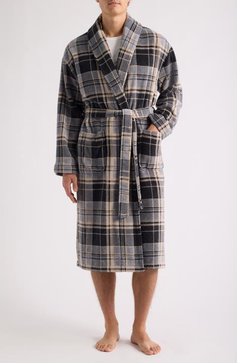 Firelight Plush Shawl Robe