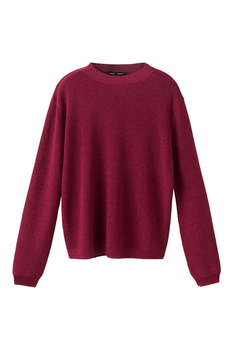 Metallic Sweater, Main, color, STRAWBERRY