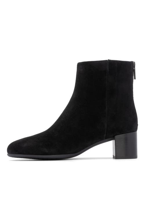 Abeo Plaza Back Zip Boot In Black Suede - Metatarsal