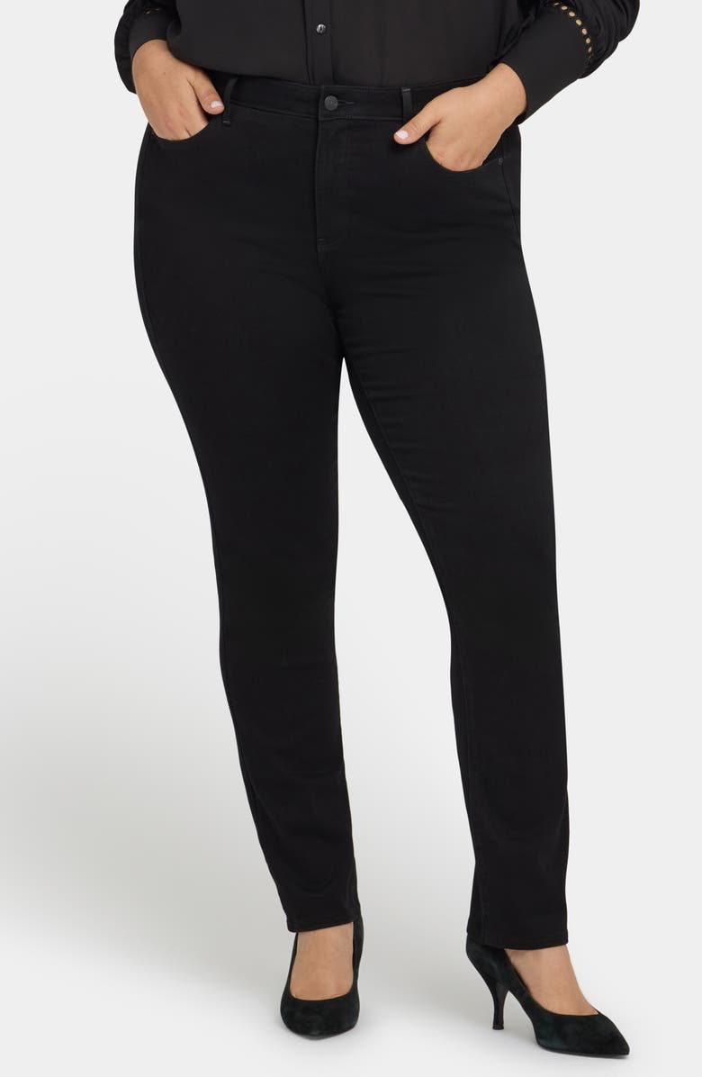 NYDJ Sheri Slim Jeans, Main, color, Black Rinse
