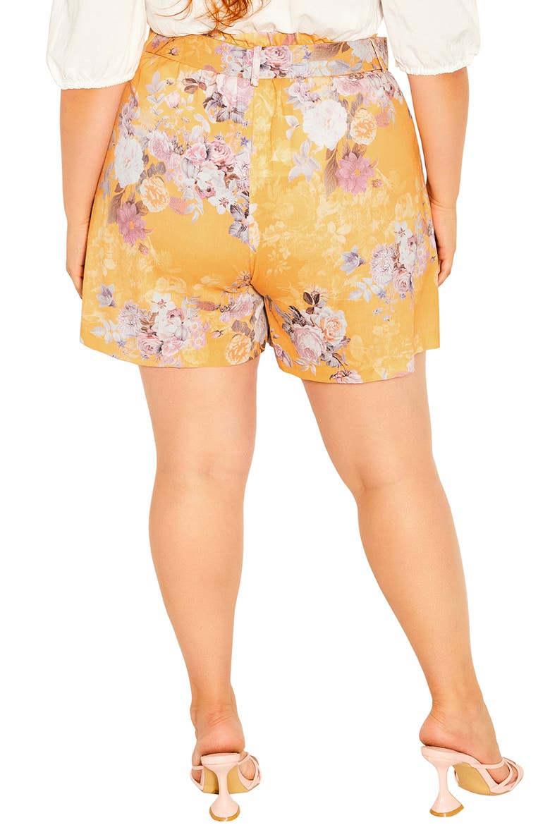 Lisbon Linen Blend Shorts, Alternate, color, GOLD LISBON