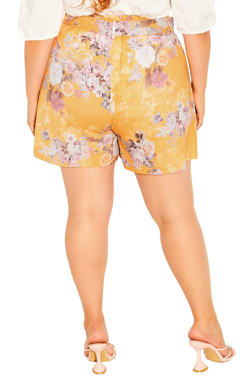 City Chic Lisbon Linen Blend Shorts, Alternate, color, 