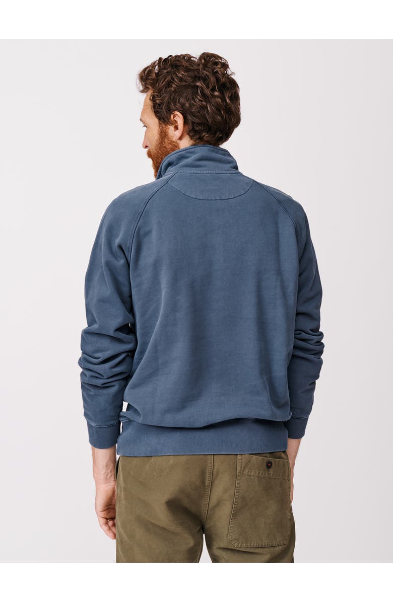 Aubin Provost Zip Neck Sweatshirt, Alternate, color, Navy