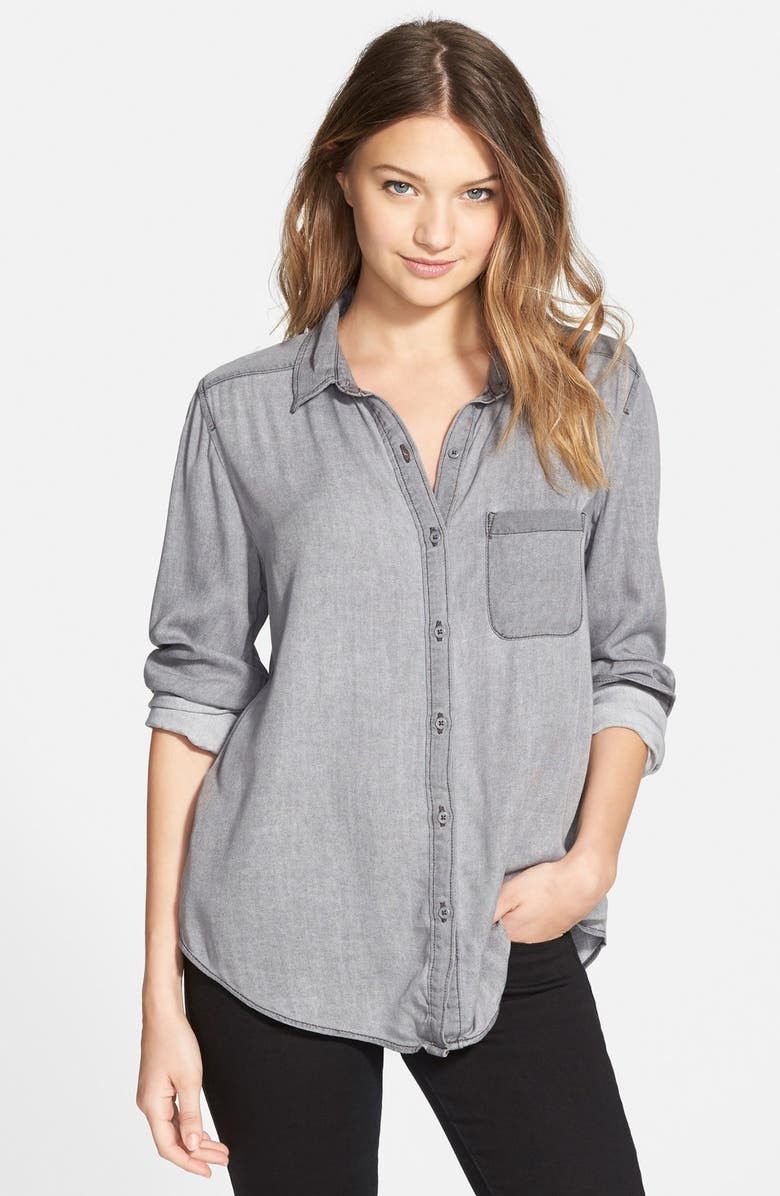 BP. Washed Chambray Shirt, Main, color, 