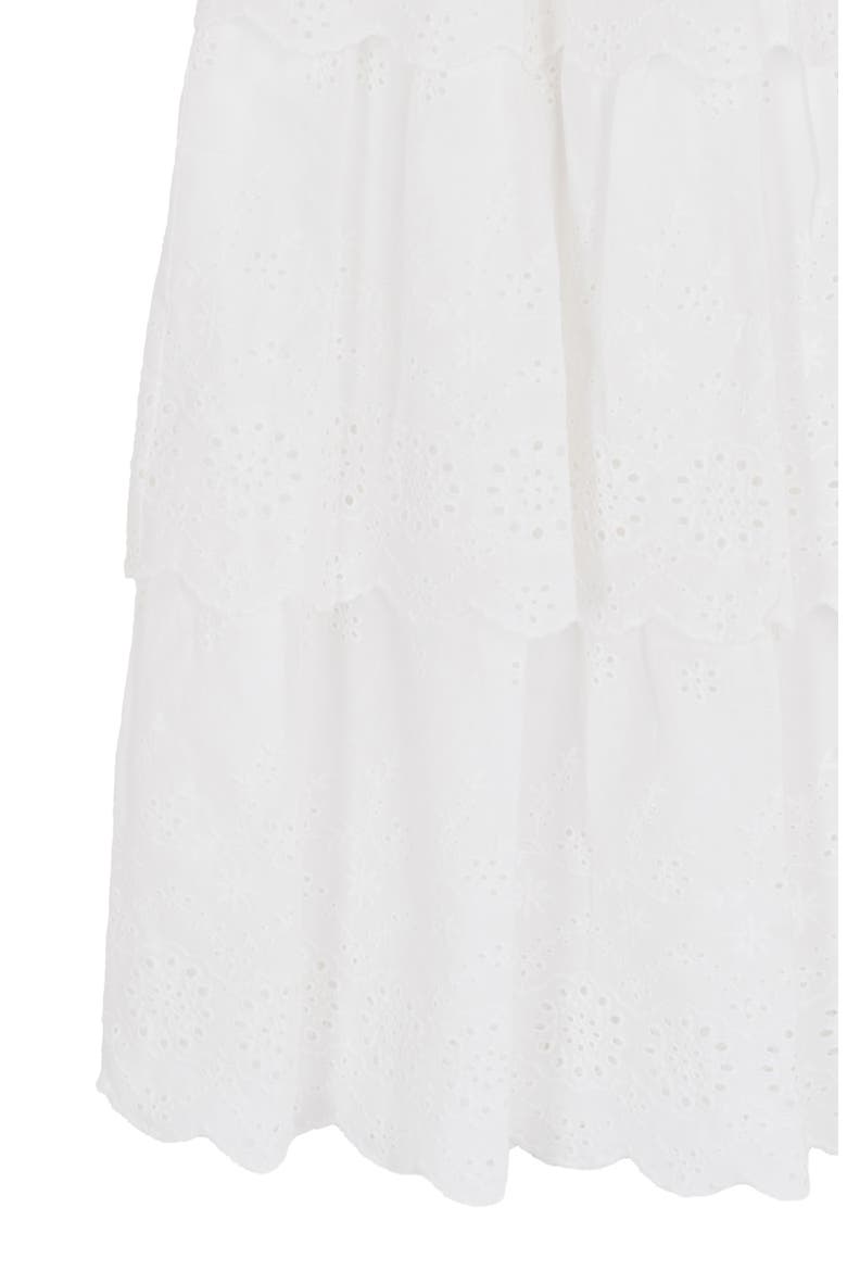 Kids' Cotton Eyelet Smocked Sundress, Alternate, color, WHITE