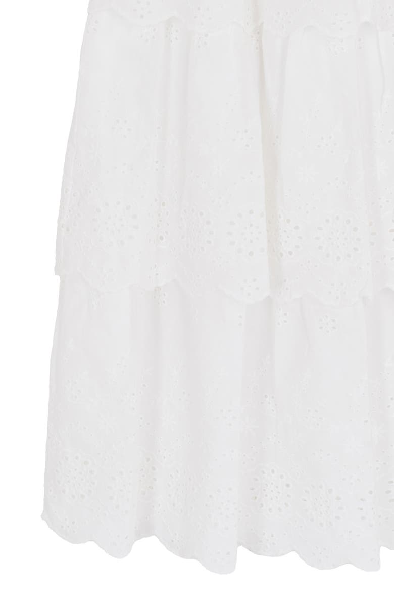 Rare Editions Kids' Cotton Eyelet Smocked Sundress, Alternate, color, White