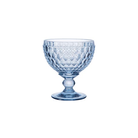 Boston coloured Champagne/Dessert Bowl  Blue