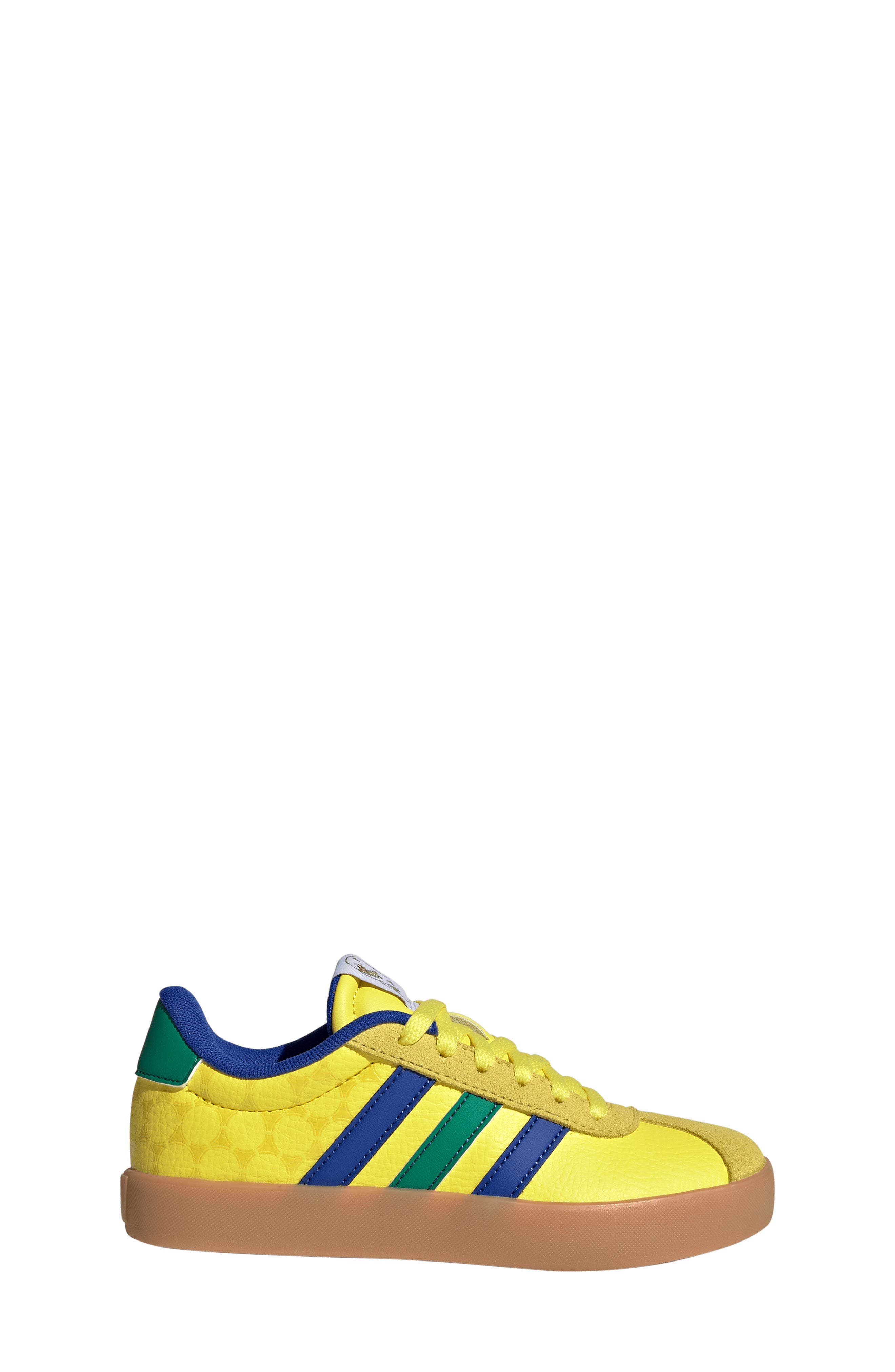 adidas Kids' VL Court 3.0 Sneaker, Alternate, color, Bright Yellow/ Blue/ Green