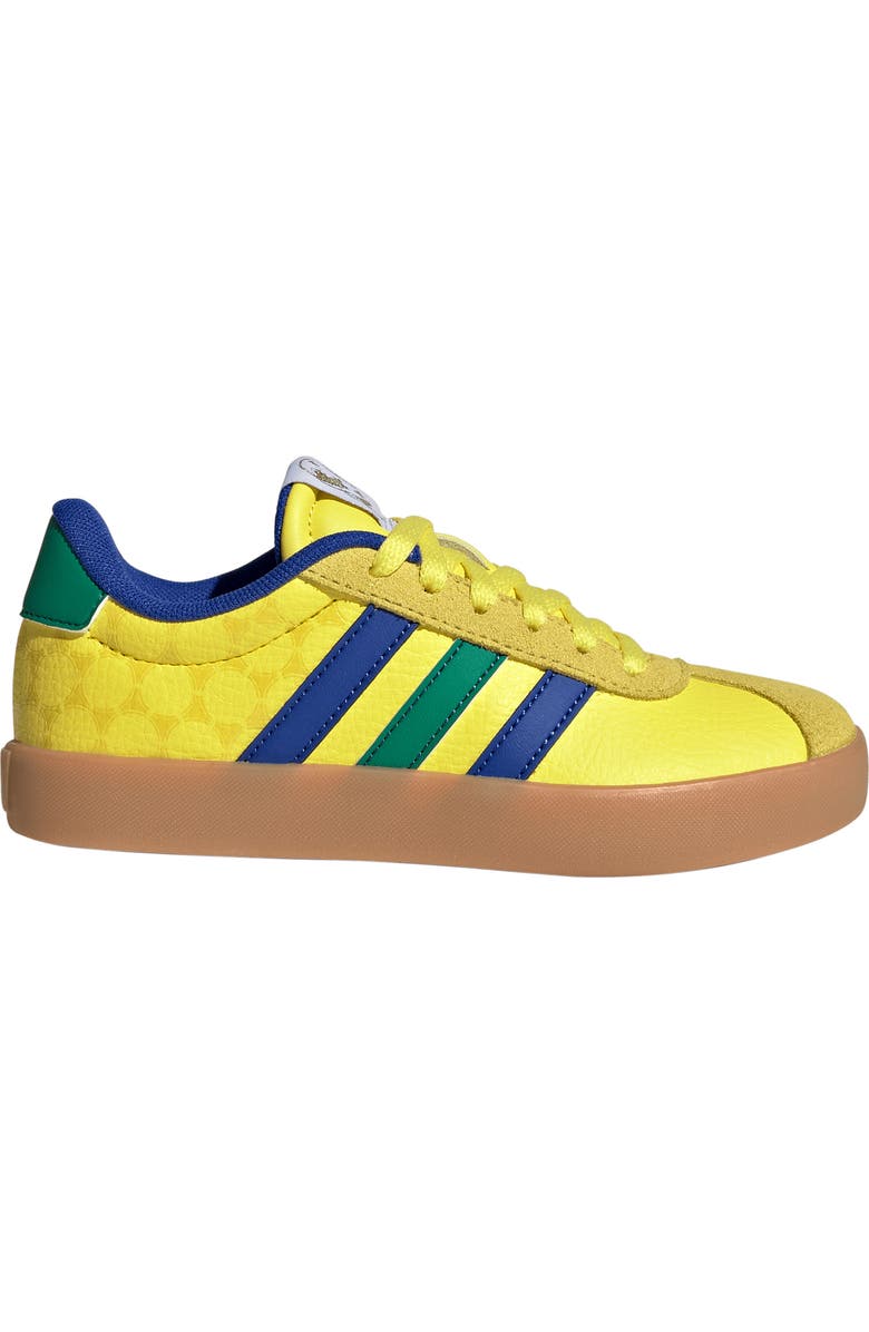 adidas Kids' VL Court 3.0 Sneaker, Alternate, color, Bright Yellow/ Blue/ Green