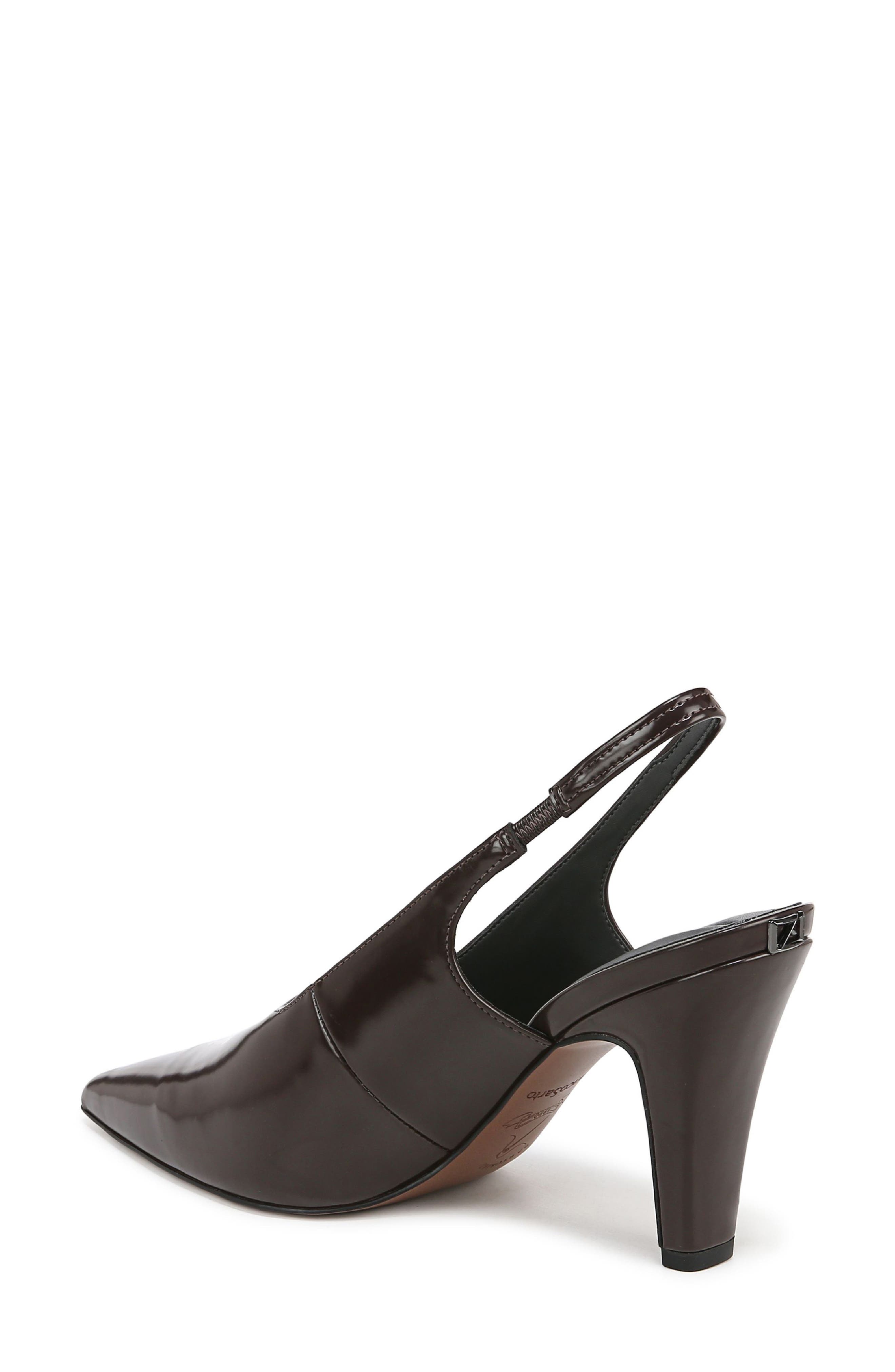 Franco Sarto Sorrento Slingback Pointed Toe Pump, Alternate, color, Dark Brown