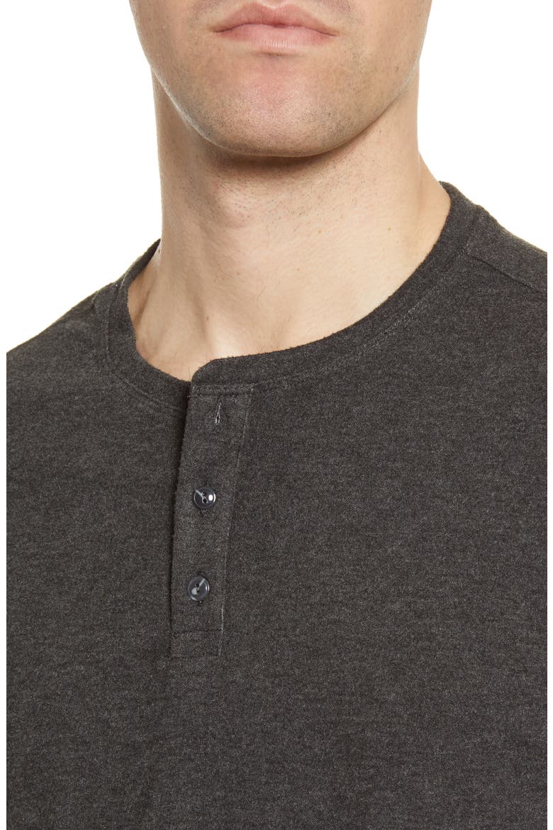 Andy Long Sleeve Henley Shirt, Alternate, color, CHARCOAL