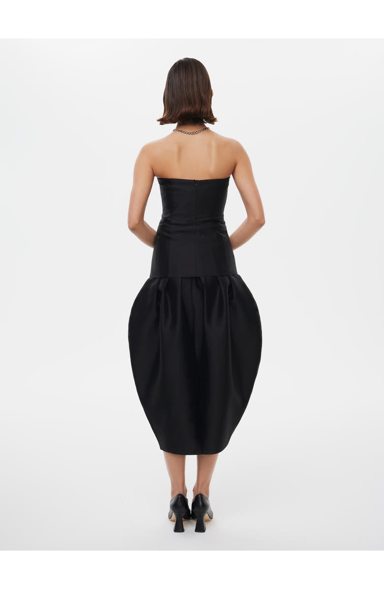 Alas Tailored Silk Wool Corset Top, Alternate, color, Black