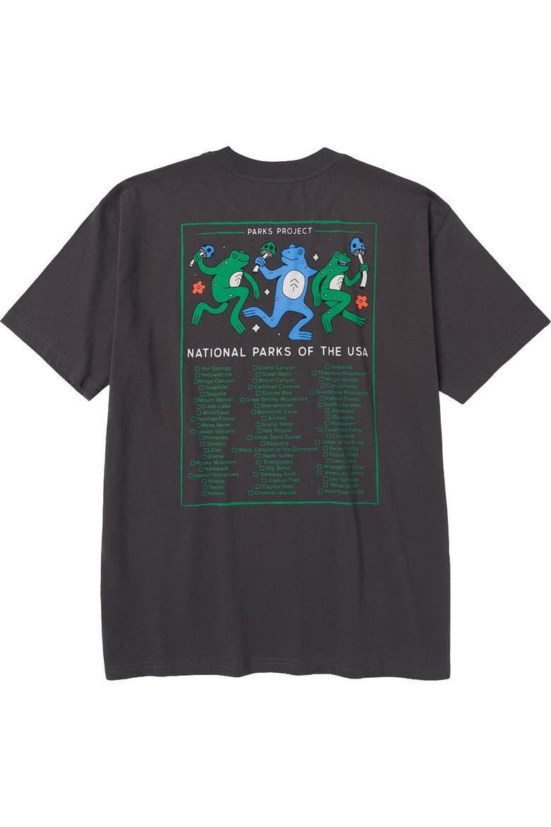 Great Outdoors Dancin' Frs Checklist T-Shirt, Main, color, Vintage Black