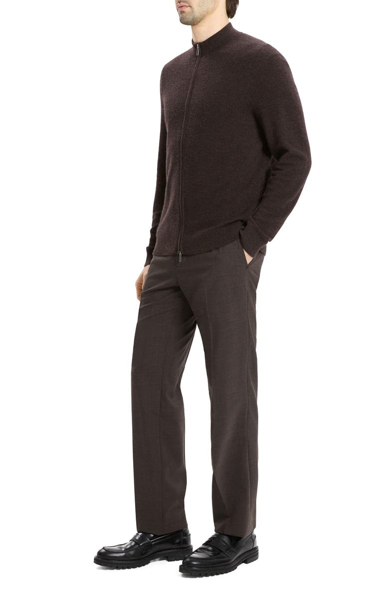 Theory Cyr Cashmere Cardigan, Alternate, color, Brownwood Melange